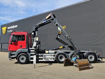 TGS 35.430 8x4-4 BL / HAAKARM + Z KRAAN / CRANE